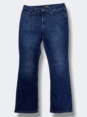 Lee Bootcut Jeans Mid Rise Dark Wash Stretch Denim Classic Fit Women’s Size 12